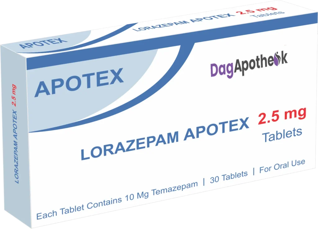 Lorazepam 2.5mg Dagapotheek.com