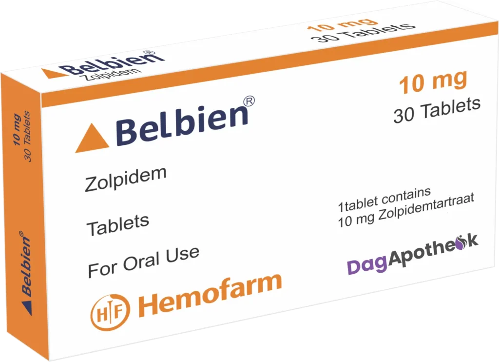 Zolpidem Belbien 10mg Dagapotheek.com