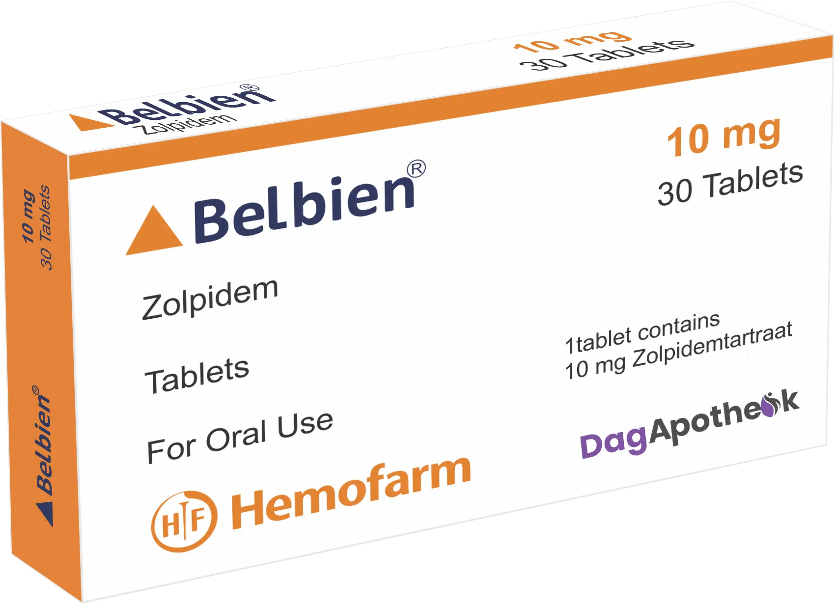 Zolpidem Belbien 10mg 30 Tabletten