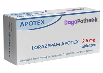 Lorazepam 2.5mg - Dagapotheek.com