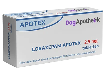 Lorazepam 2.5mg 30 Tabletten Dagapotheek.com